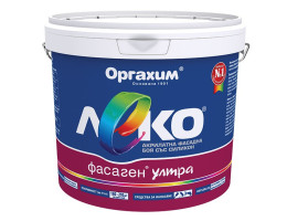 Боя фасадна Леко Фасаген Ултра, бяла - 8.5 l