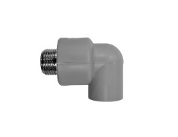 Коляно за водопровод с външна месингова резба PPR ф 20 mm, 3/4 ", PN16