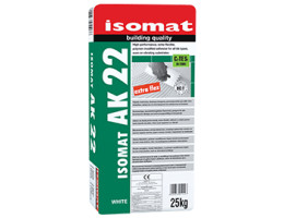 Isomat AK22 white 25 kg, лепило клас C2TES1