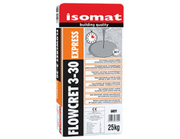 Flowcret 3-30 mm Expres grey, 25 kg, саморазливна подова замазка