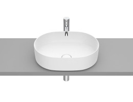 Умивалник за монтаж върху плот, Inspira Round 500x370x140mm, бял мат