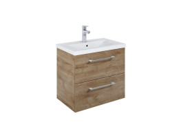 Шкаф Roma Compact, 615 x 395 mm, базов модул с 2 чекмеджета и умивалник, rural oak