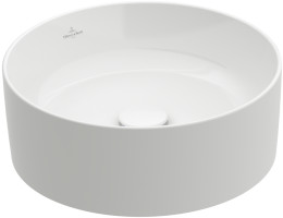 Умивалник за монтаж върху плот, Collaro, кръгъл, ф 400 х 145 mm, alpin white