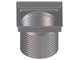 Наставка d 110 mm / неръждаема рамка (V4A) 132x132 mm, с вкл. пръстен