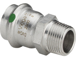 Sanpress Inox, преход 22 mm х 1", мъжка резба