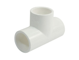 Тройник PVC - бял ф20 mm