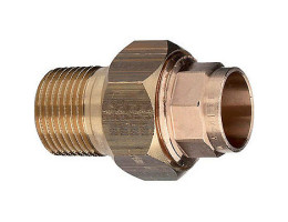 Холендър за запояване с външна резба - конусен ф 15 mm 3/8" R4 94341G