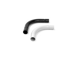 Съединително коляно за PVC тръба ф32 mm 90° PVC-U светло сиво