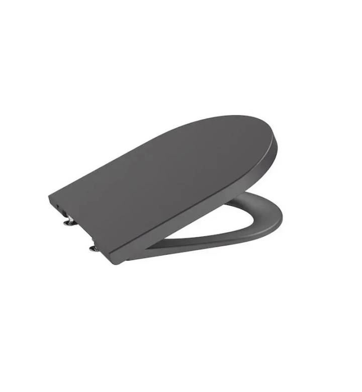 Тоалетна седалка и капак със забавено падане Inspira Round, Onyx