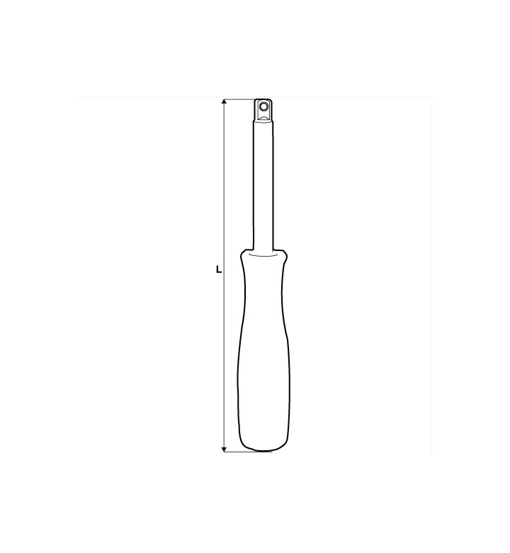Върток 150 mm x 1/4 " CR-V TMP