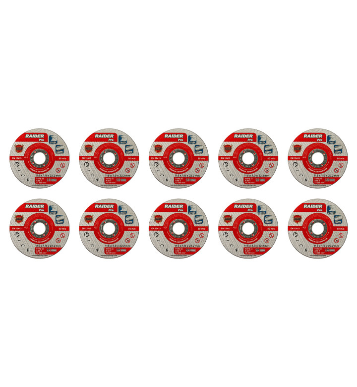 Диск за метал, 115 x 1.0 x 22.2 mm, A60T INOX, метална кутия 10 броя, RDP