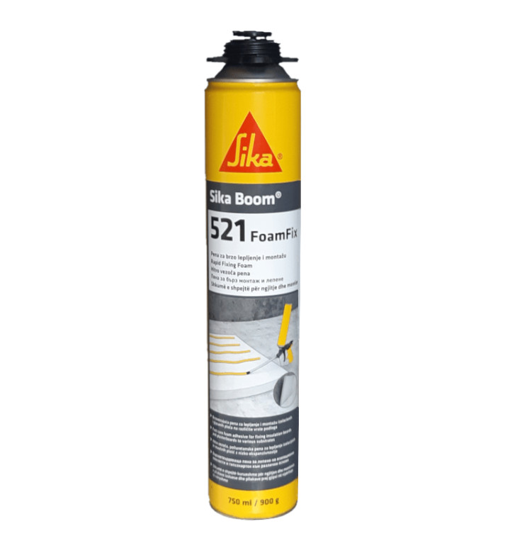 Пяна за топлоизолация, пистолетна, полиуретанова, Sika Boom 521, 750ml