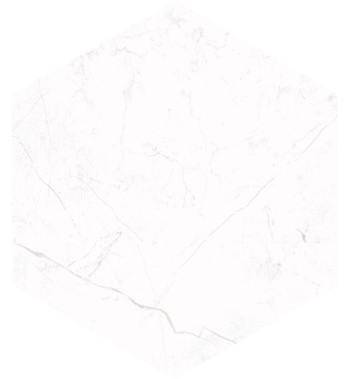 Гранитогрес Sterlina White matte, 21.5 x 25 cm, HEX