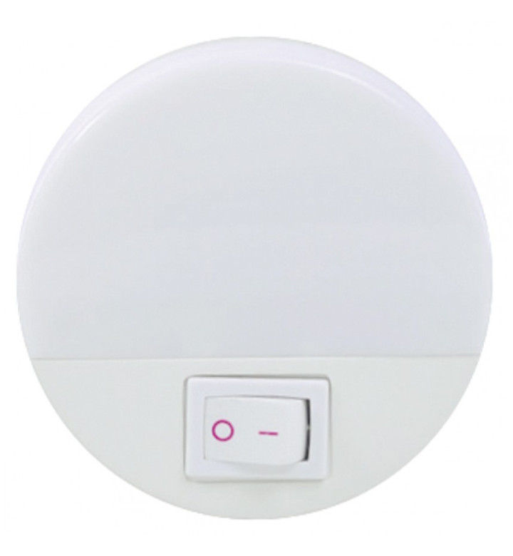 Лампа нощна за контакт, LED, 0.4W, 220V, 4000K