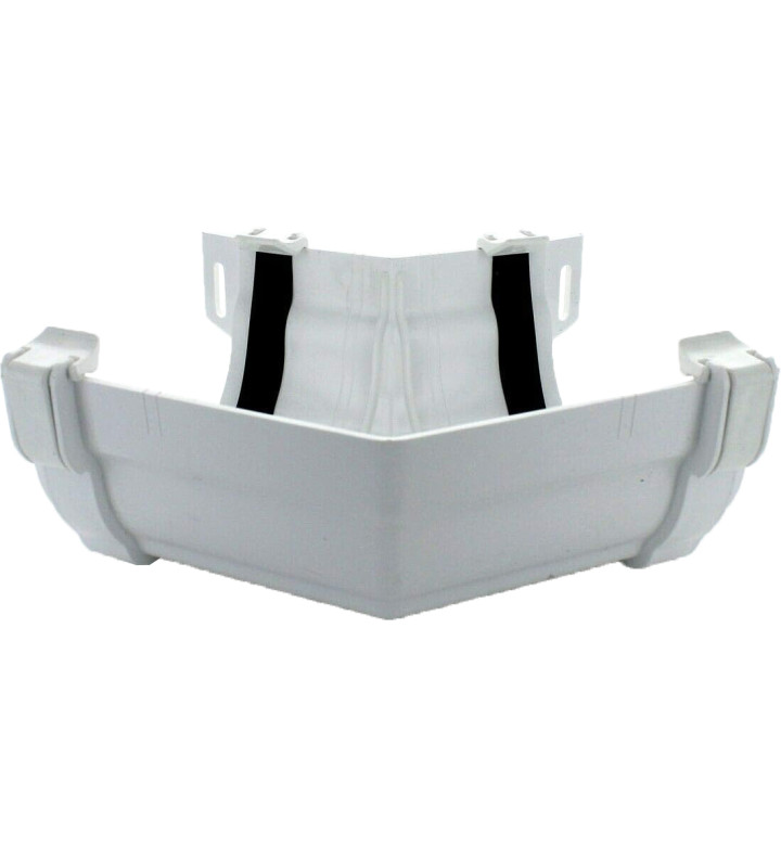 Ъгъл за улук ф 125 mm 135° бял R907/R937