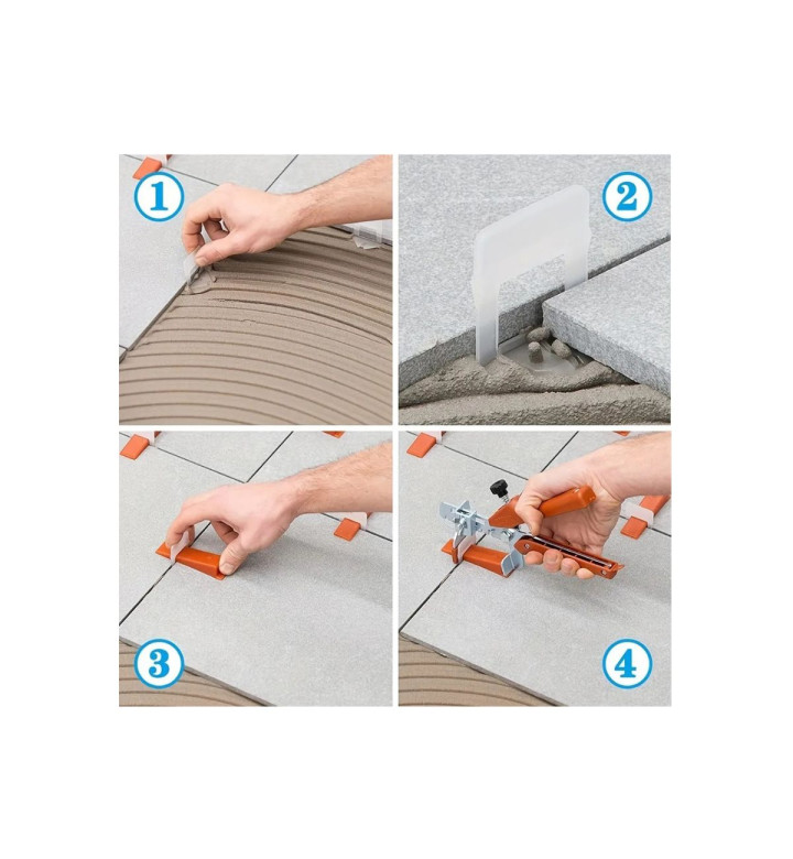 Клин за нивелиране на плочки NIVELO PRO, 100 броя х 17 mm