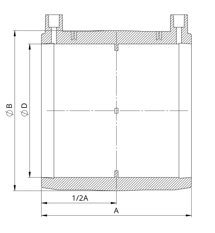 Муфа за водопровод, електрозаваръчна PE ф 40 mm PN16 SDR 11 FOX