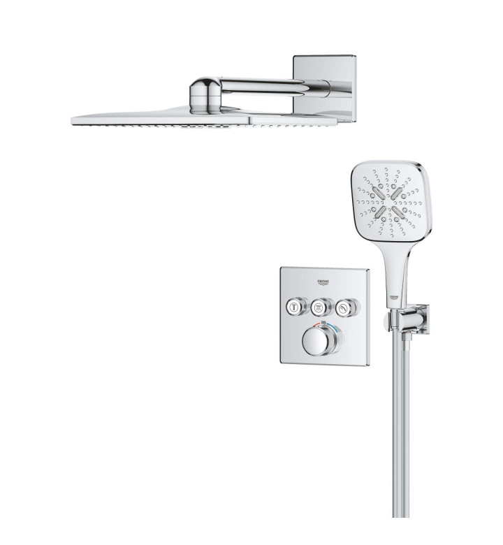 Душ система с 3 извода Grohtherm SmartControl Cube