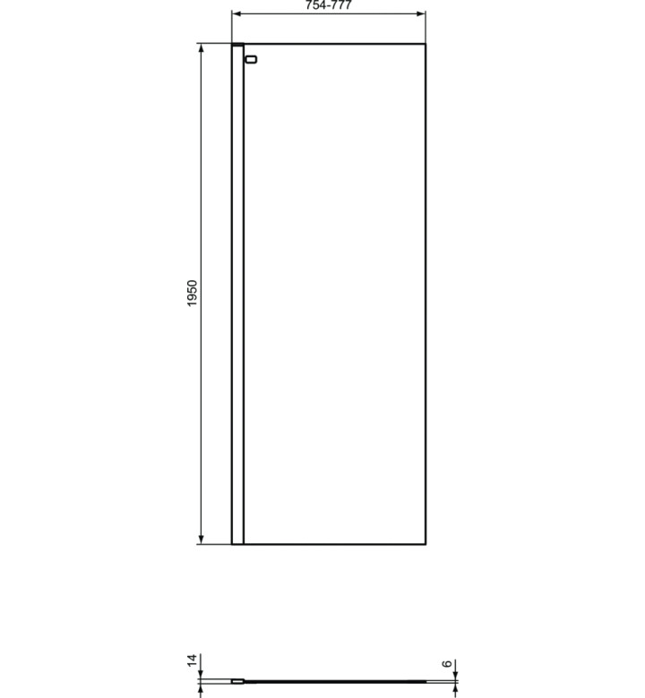 Преграден панел 80cm, Connect 2
