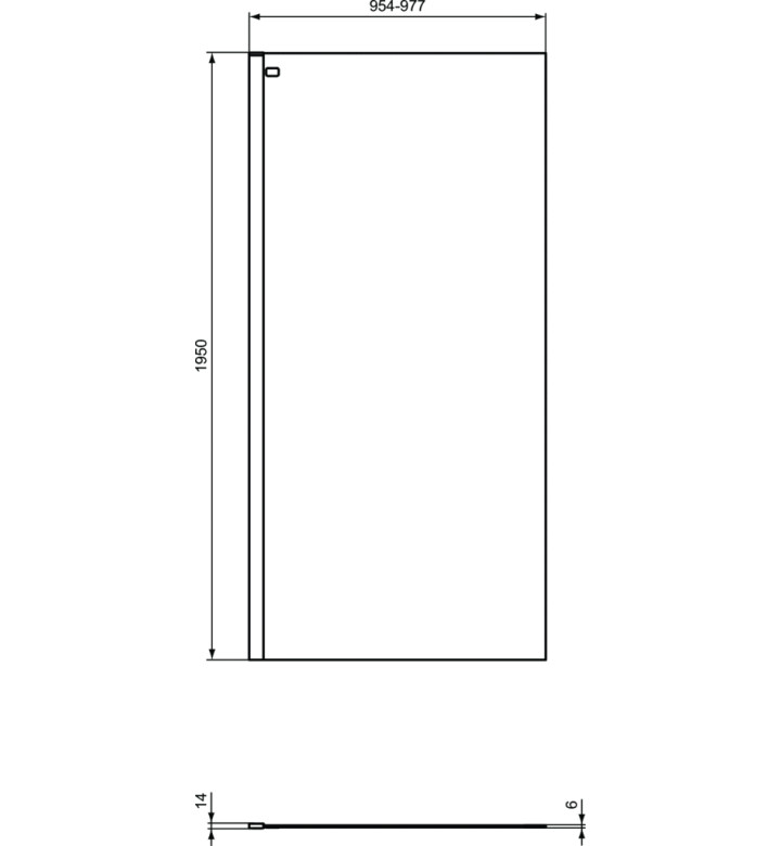 Преграден панел 100 cm, Connect 2