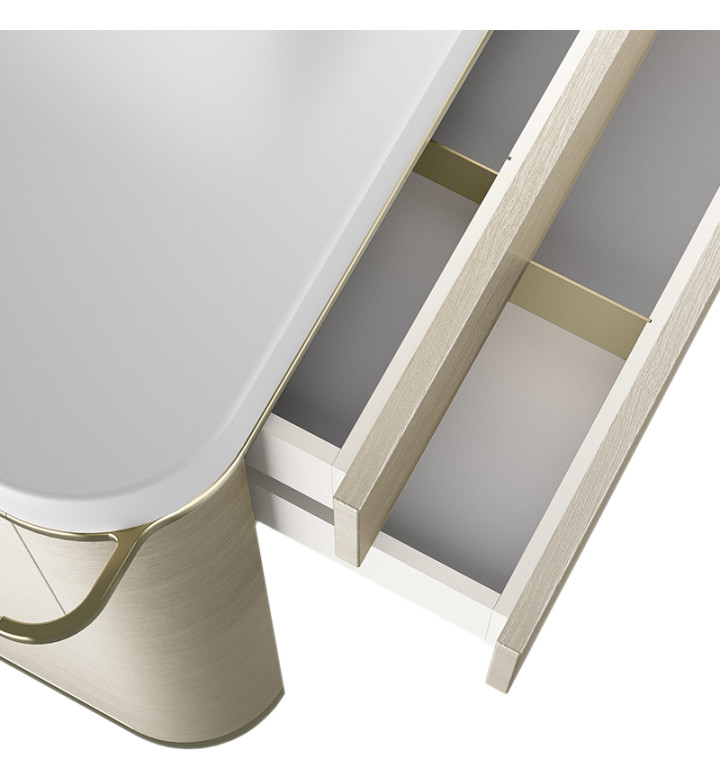 Шкаф за умивалник Baia 1222 x 520 x 850 mm, Greige, Armani Roca