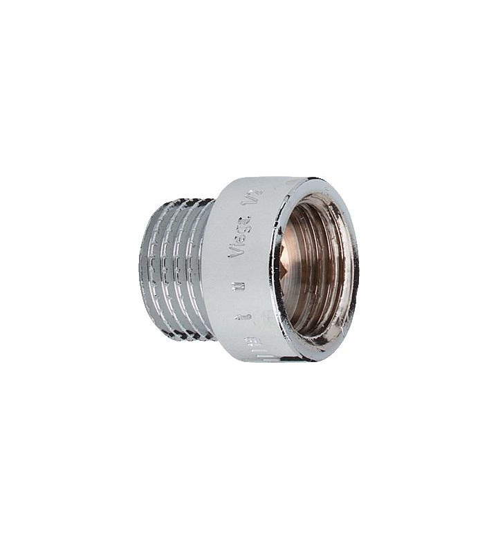 Удължител водопроводен 1/2 " L 25 mm хром