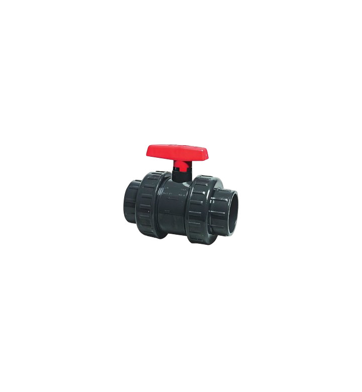 PVC кран с два холендъра 1V311 ф 50 mm