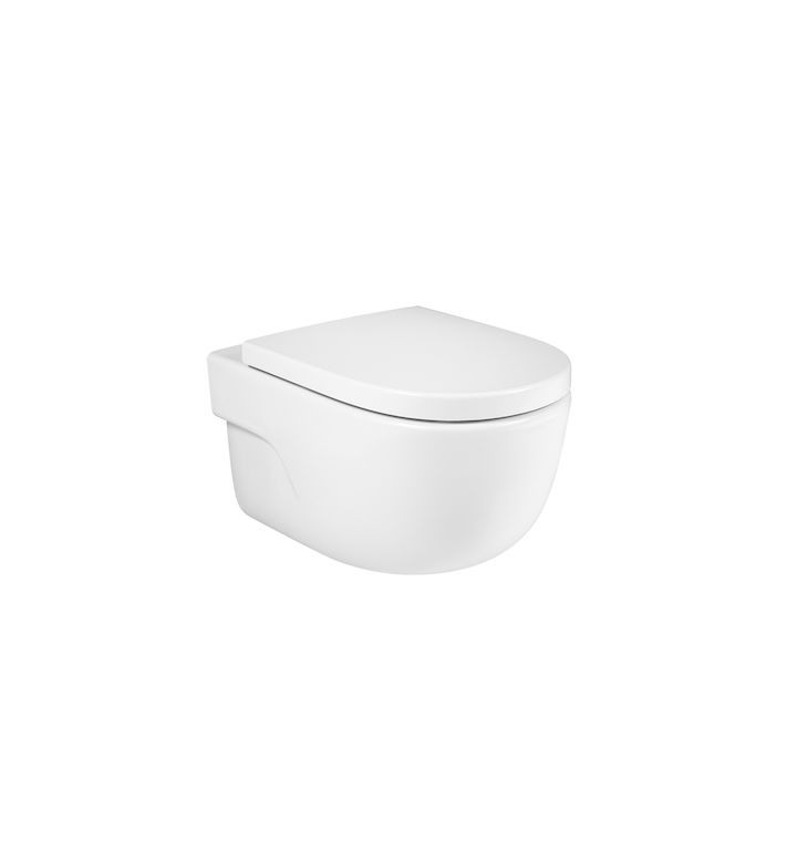 Комплект за WC 4 в 1 Meridian Rimless, с бутон по избор