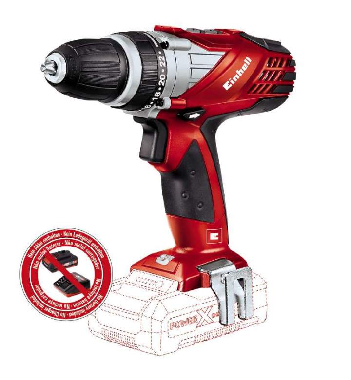 Акумулаторна бормашина без батерия 18 V, 10 mm TE-CD 18 Power X-Change