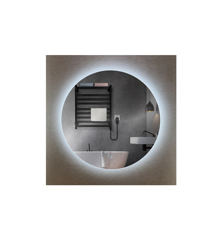 LED Огледало ф 60 cm, тъч скрйн, димиране, 6000K