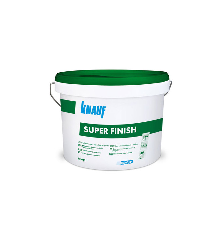 Шпакловка шийтрок, Knauf Super finish, 6kg, зелен