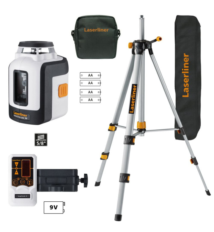 Линеен лазерен нивелир, SmartLine-Laser 360° set