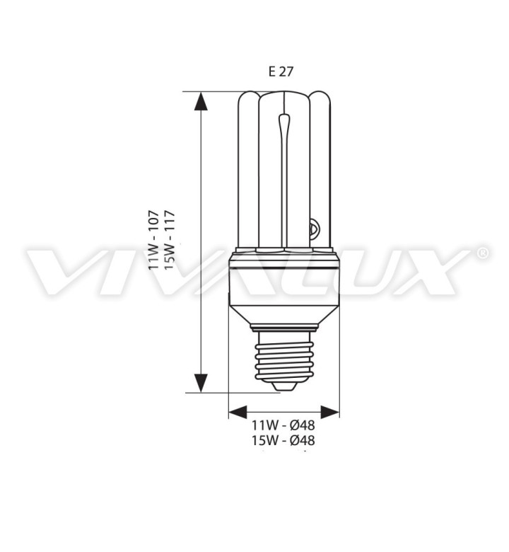 Крушка енергоспестяваща Super Mini SM42