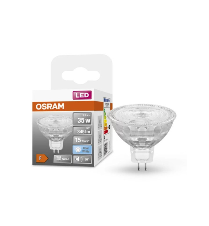 LED крушка MR163536, 12V, 3.8W/827, GU5.3