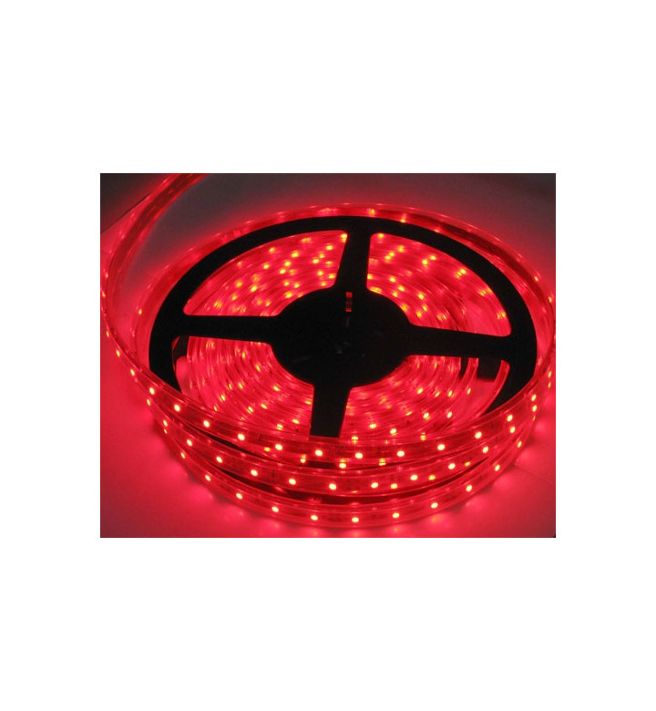 LED Лента SMD3528 4.8W/m червена 12V DC/60 LEDS/m 5m неводоустойчива